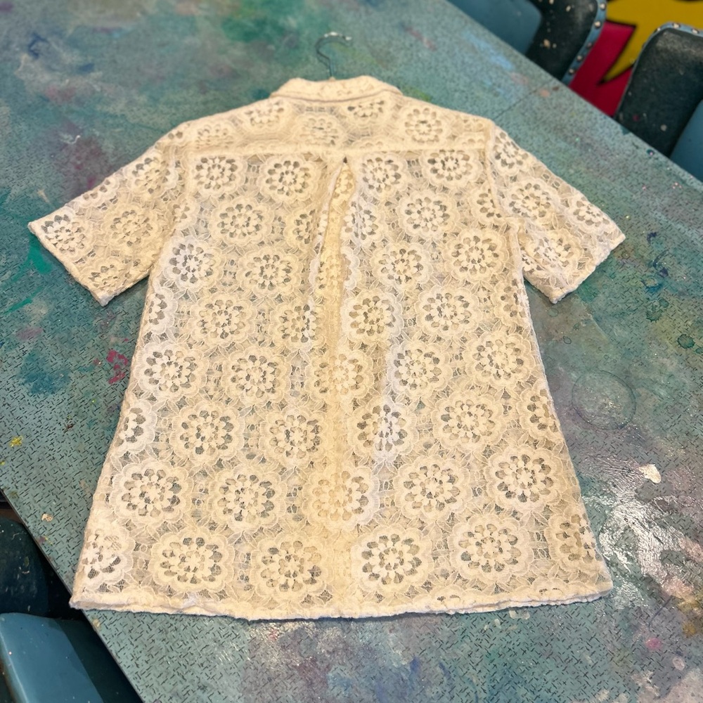 Lace Button Down - image 6